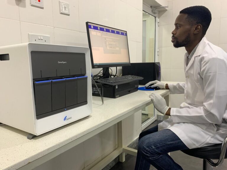 Arrival of 4-module GeneXpert machine.